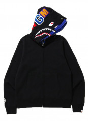 Shark Printed Full Zip Double Hoodie Black/Blue reviews Shark Printed Full Zip Double Hoodie Black/Blue