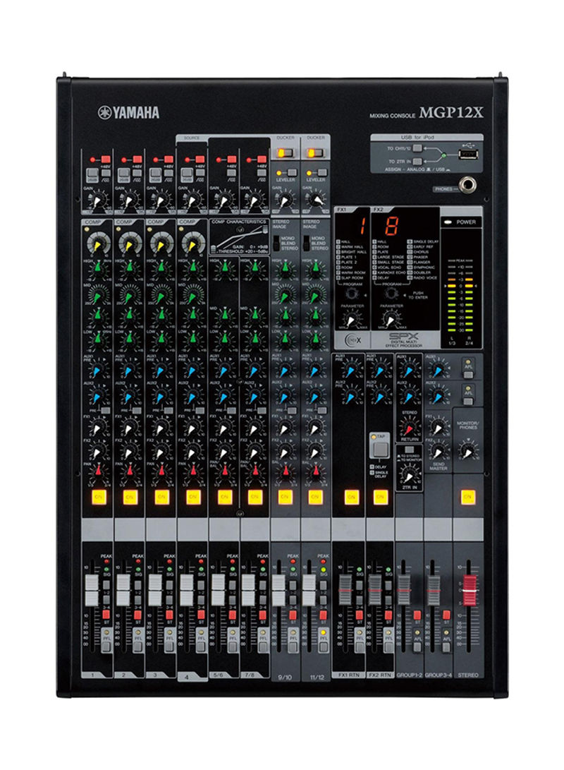 12-Input Digital Mixing Console MGP12X Black
