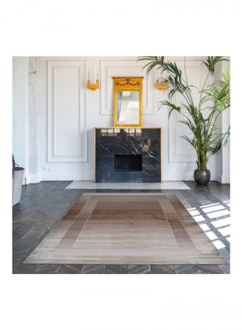 Adele Collection Carpet Modern Contemporary Area Rug Brown/Silver 300x400centimeter