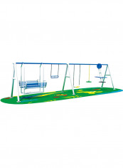 Outdoor Swing Multi Shape 4 Seat And 1 Swing Chair 590 x 130 x 200cm