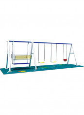 Outdoor Swing Set 3 Seat And 1 Swing Chair 520 x 130 x 200cm