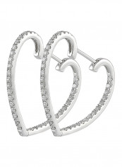 18 Karat White Gold Heart Shape Earrings reviews 18 Karat White Gold Heart Shape Earrings
