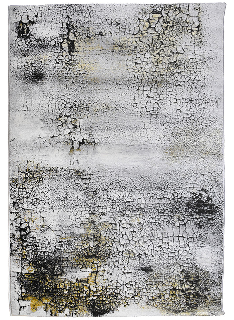 Adele Collection Area Rug Black/Gold/Grey 300x400cm