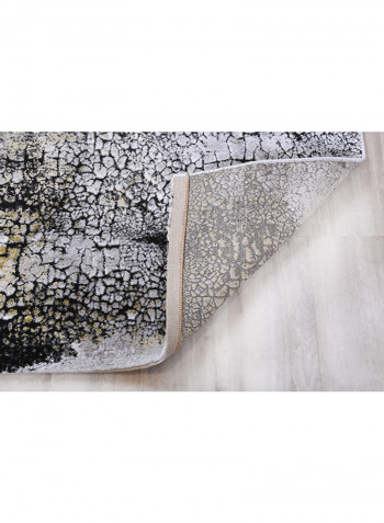 Adele Collection Area Rug Black/Gold/Grey 300x400cm