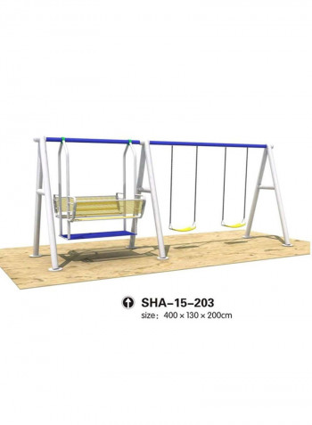 6-In-1 Stand Swing Set 400x 130x 200centimeter