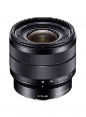 E 10-18mm f/4 OSS Wide-Angle Lens Black