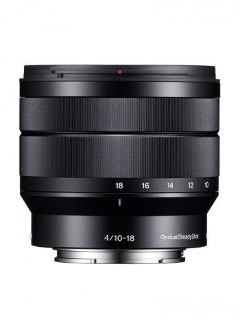 E 10-18mm f/4 OSS Wide-Angle Lens Black
