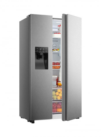 Side By Side Refrigerator With Water Dispenser 508 l HSB-H508-WS silver