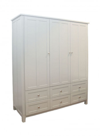 Brandon 3-Door Wardrobe Beige 153x193x57cm