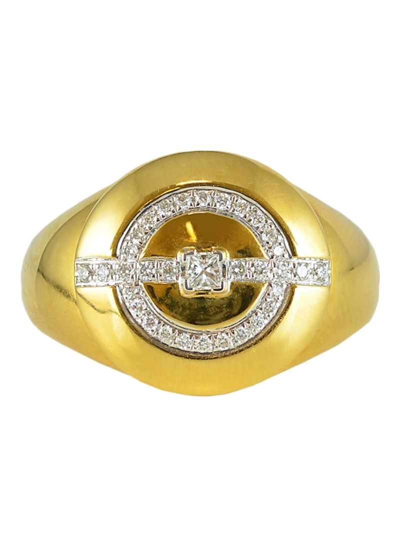 18 Karat Gold Diamond Studded Ring