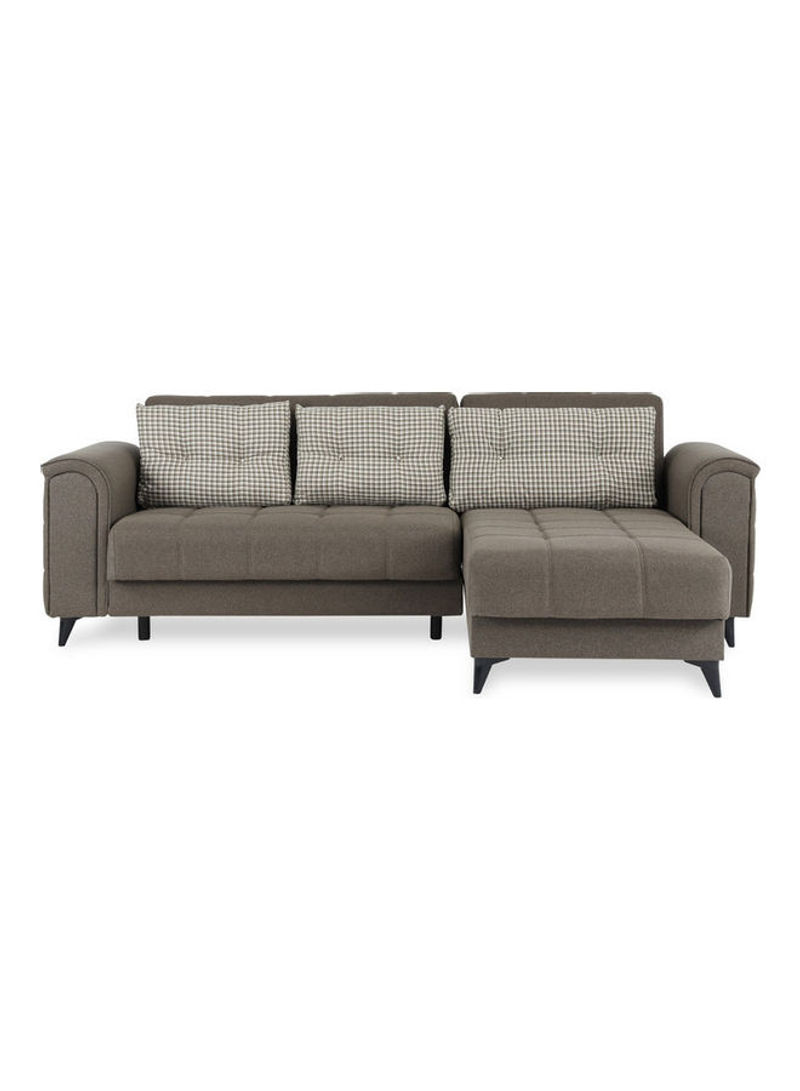 Brave Reversible Corner Sofa with Storage Bed Brown