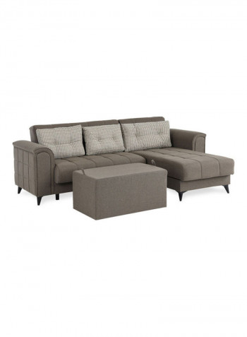 Brave Reversible Corner Sofa with Storage Bed Brown