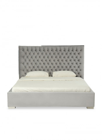 Dazzling King Bed Grey 180x200cm