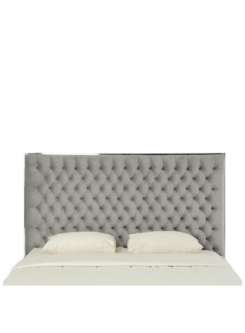 Dazzling King Bed Grey 180x200cm