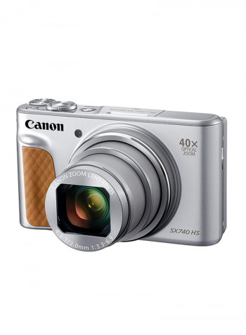 PowerShot SX740 HS Point And Shoot Camera 20.3MP 40x Zoom With Tilt LCD Screen, Built-In Wi-Fi And Bluetooth Silver
