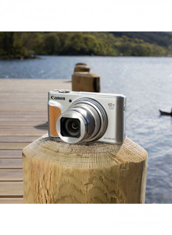 PowerShot SX740 HS Point And Shoot Camera 20.3MP 40x Zoom With Tilt LCD Screen, Built-In Wi-Fi And Bluetooth Silver