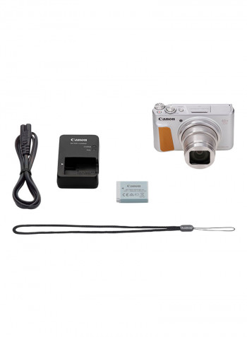 PowerShot SX740 HS Point And Shoot Camera 20.3MP 40x Zoom With Tilt LCD Screen, Built-In Wi-Fi And Bluetooth Silver
