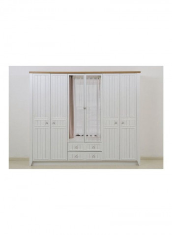 6-Door Wardrobe White