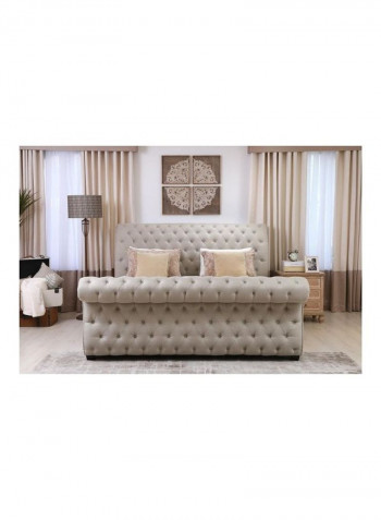 Designer Competor Bed 200x210 Cm Beige