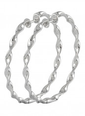 Diamond Studded Semi-Spiral Earrings White Gold reviews Diamond Studded Semi-Spiral Earrings White Gold