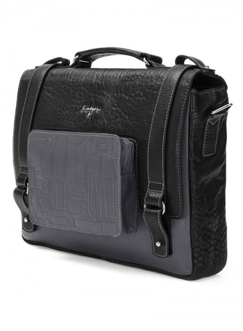 Insignia Messenger Bag Black/Grey