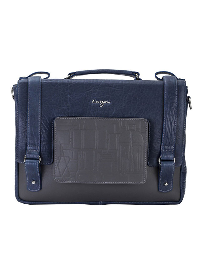Insignia Messenger Bag Blue/Grey