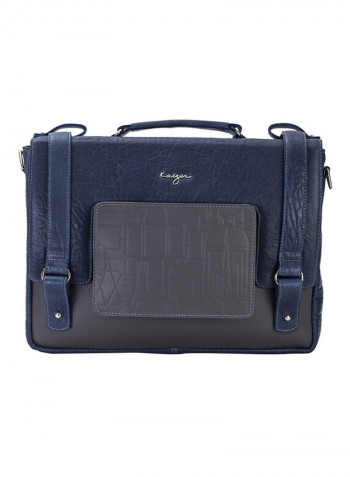 Insignia Messenger Bag Blue/Grey