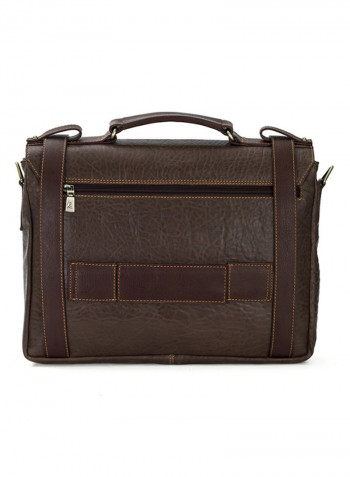 Insignia Messenger Bag Brown/Orange