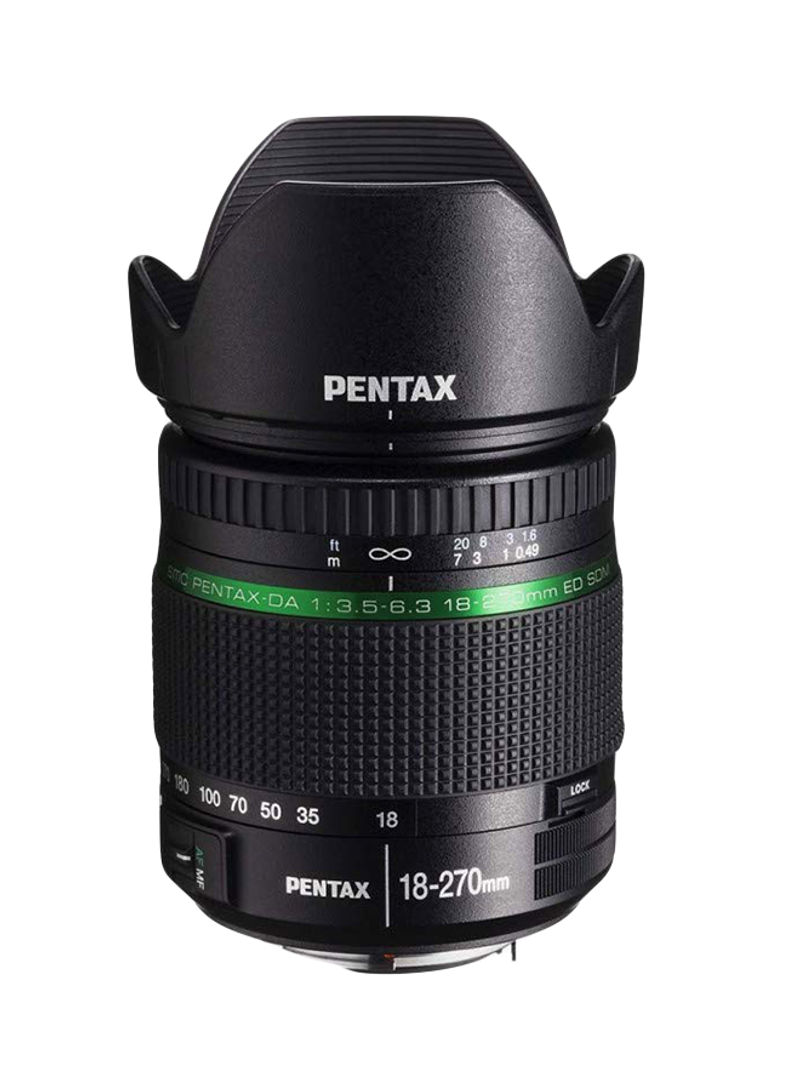 High Grade 18-270 mm f/3.5-6.3 Lens For Pentax Camera Black