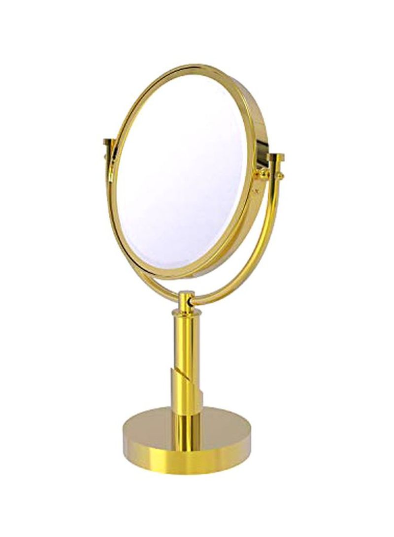 Brass Table Mirror Polished Brass 8inch