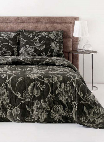 19.69 Bedspread Cotton Black 240x260cm