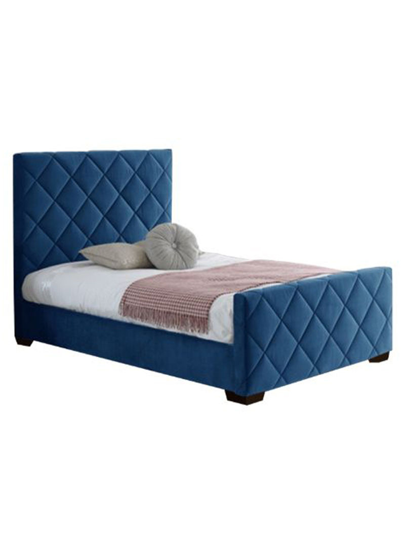 Bed Frame With Mattress Blue 200 x 200centimeter