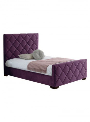 Bed Frame With Mattress Plum 200 x 200centimeter