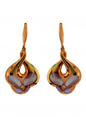 Diamond And Mother Of Pearl Earrings Rose Gold reviews Diamond And Mother Of Pearl Earrings Rose Gold