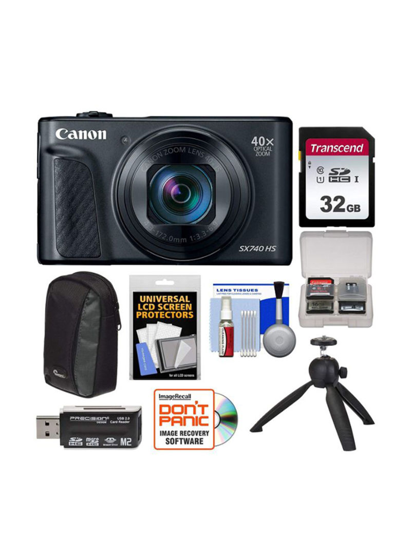 PowerShot SX740 HS Point And Shoot Digital Camera With Accessories