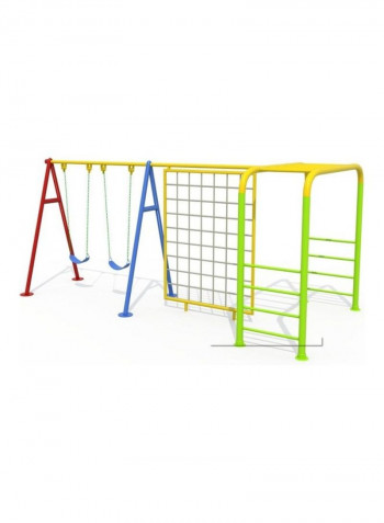 2-In-1 Outdoor Swing And Climbing Set