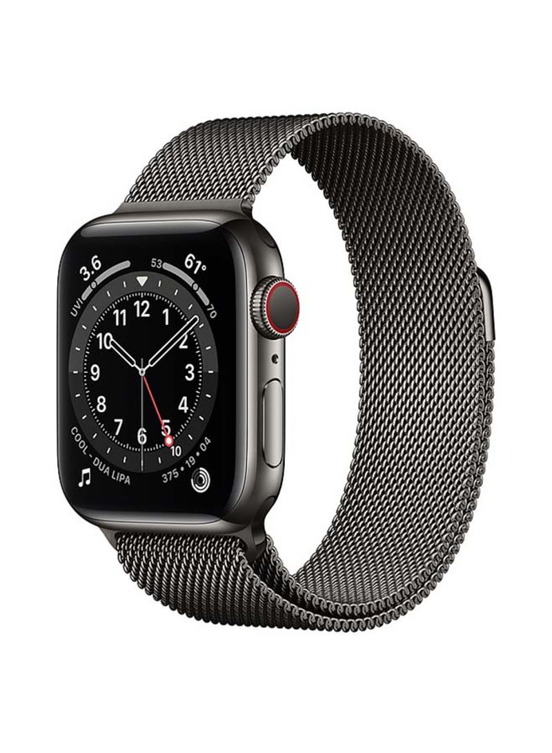Watch Series 6-40mm (GPS + Cellular) Graphite Stainless Steel Case with Milanese Loop Graphite