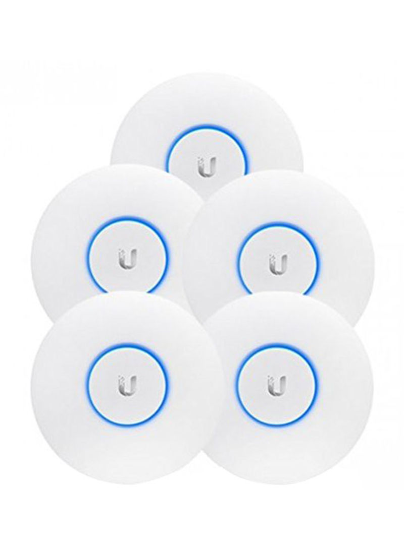 5-Piece Active PoE UniFi Access Point White/Blue