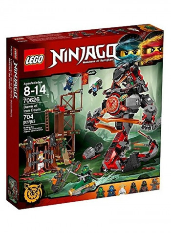 704-Piece Ninjago Dawn of Iron Doom Building Kit
