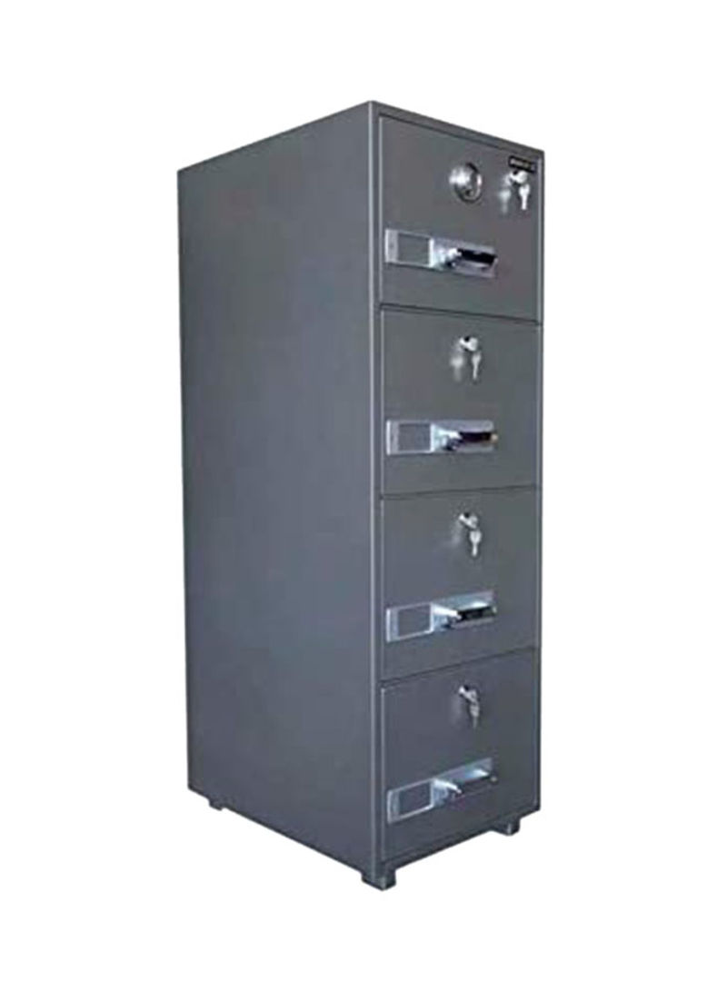 Secure Plus Fire Filing Cabinet Grey