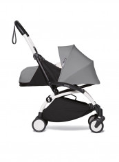 Stroller YOYO² White Frame 0+ Newborn Pack - Grey