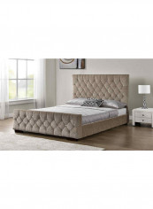 Arya Bed Frame With Mattress Beige/White Super King