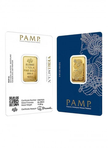 24 Karat Gold 999.9 Au Fine Gold Bar