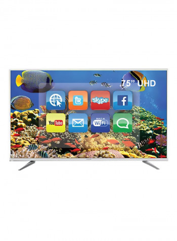 75-Inch UHD Smart TV UHD75SLEDT Silver