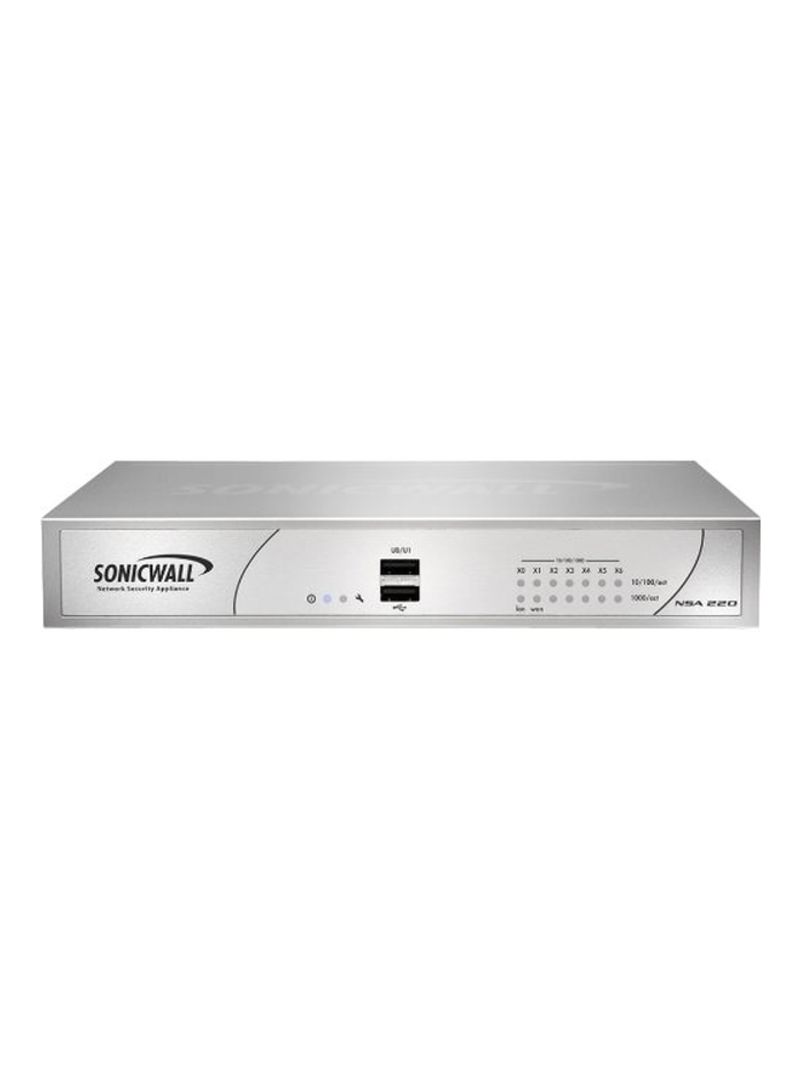 Dual USB Port Network Switch Silver