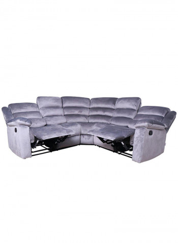 Mossimo Sectional Fabric Corner Recliner Grey 130x98x104cm