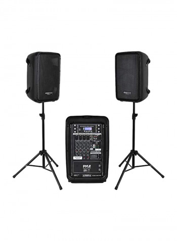 PA Speaker DJ Mixer Sound System PPHP28AMX Black
