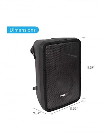 PA Speaker DJ Mixer Sound System PPHP28AMX Black