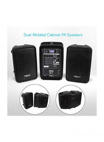 PA Speaker DJ Mixer Sound System PPHP28AMX Black