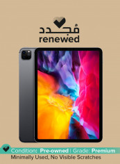 Renewed - iPad Pro 2020 (2nd Generation) 11-inch 256GB, Wi-Fi, Space Gray With FaceTime - International Specs